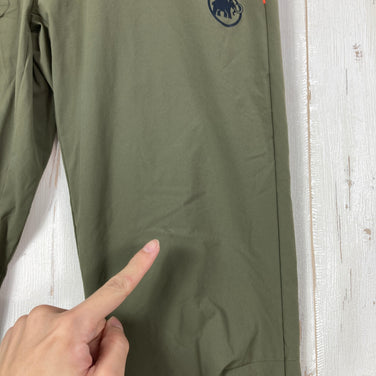 【Women's XS グリーン系】 Mammut ( マムート ) アジリティ スリム パンツ アジアンフィット ウィメンズ AEGILITY Slim Pants AF Women ストレッチ DWR 一体型ベルト ナイロン ウェア ボトムス ロングパンツ ソフトシェ
