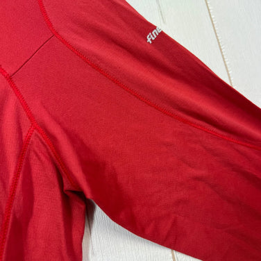 【Women's L レッド系】 Finetrack ( ファイントラック ) ドラウトゼファー ジップネック ナイロン ウェア トップス インナー シャツ ロングスリーブシャツ 化繊 z00054688  化繊 ロングスリーブシャツ インナー シャツ トップス ウェ