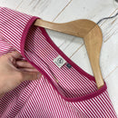 【Women's M レッド系】 Aigle ( エーグル ) コットン ロングスリーブ ボーダー コットン ウェア トップス インナー シャツ ロングスリーブTシャツ クルーネック コットン z00059884  コットン ロングスリーブTシャツ クルーネック イン-4