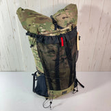 均码绿色 Yamatomichi (Yama to Michi) THREE Multicam 网眼尼龙储物背包，容量 30L-54L，X-Pac (X-Pac) z00054570