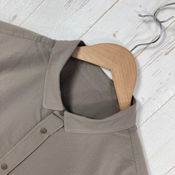 【Men's XL ベージュ系】 Ridge Mountain Gear ( リッジマウンテンギア ) ベーシックショートスリーブシャツ Basic Short Sleeve Shirt Tawny Brown ポリエステル ウェア トップス インナー シャツ ロング