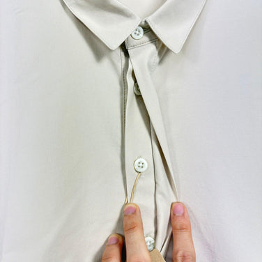【Men's L アイボリー系】 Houdini ( フーディニ ) メンズ コスモ シャツ Men's Cosmo Shirt 238724 Foggy Mountain z00058226 Foggy Mountain 化繊 ショートスリーブシャツ インナー シャ