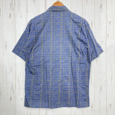 【Men's S ブルー系】 1998 Patagonia ( パタゴニア ) ドリームタイムシャツ Dreamtime Shirts Abacus: True Blue 生産終了モデル 入手困難 ウェア トップス インナー シャツ ショートスリーブシャツ コット
