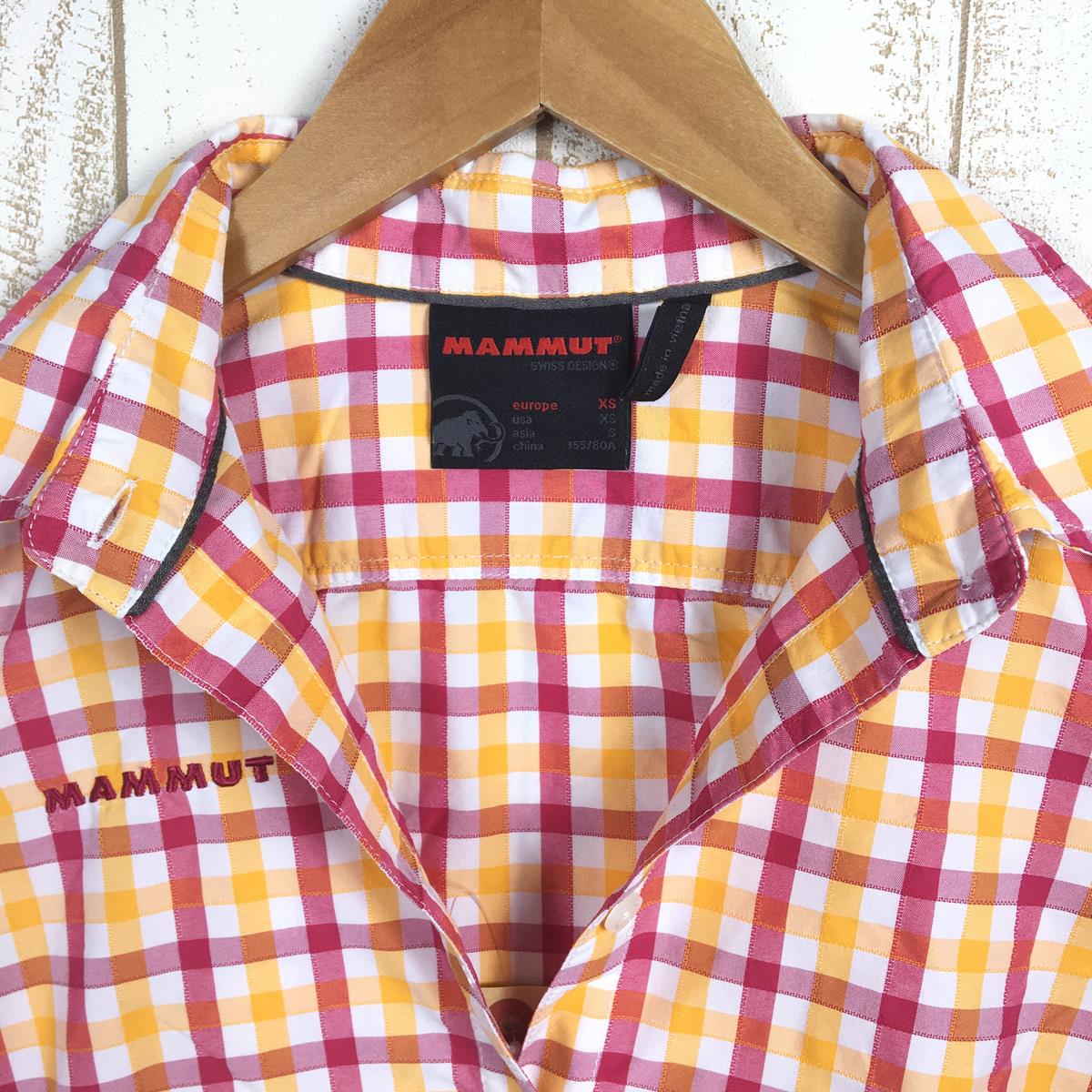 【Women's XS オレンジ系】 Mammut ( マムート ) キルシ シャツ Kirsi Shirt ショートスリーブ 1030-02020 Women's  化繊 ショートスリーブシャツ インナー シャツ トップス ウェア