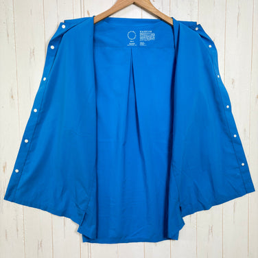 【Men's M ブルー系】 Yamatomichi ( 山と道 ) ユーエル ショートスリーブ シャツ UL Short Sleeve Shirt 超軽量｜UPF30+｜耐久撥水 ポリエステル ウェア トップス インナー シャツ ショートスリーブシャツ 化繊 z