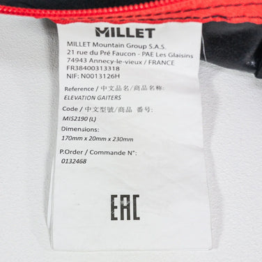 【Unisex L ブラック系】 Millet ( ミレー ) エレベーション ゲイターズ ドライエッジ Elevation Gaiters Dryedge ナイロン ウェア ウェア小物 ゲイター スパッツ z00051117 ゲイター スパッツ ウェア小物 ウェア - 【公式】2ndGEAR（セカンドギア）Webショップ【登山用品・アウトドア用品専門 買取販売店】