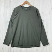 【Men's M グリーン系】 Houdini ( フーディニ ) カバー クルー Cover Crew ポリエステル ウェア トップス インナー シャツ ロングスリーブTシャツ クルーネック 化繊 z00059685 化繊 ロングスリーブTシャツ クルーネック