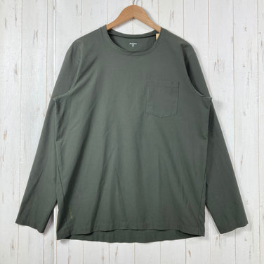 【Men's M グリーン系】 Houdini ( フーディニ ) カバー クルー Cover Crew ポリエステル ウェア トップス インナー シャツ ロングスリーブTシャツ クルーネック 化繊 z00059685  化繊 ロングスリーブTシャツ クルーネック