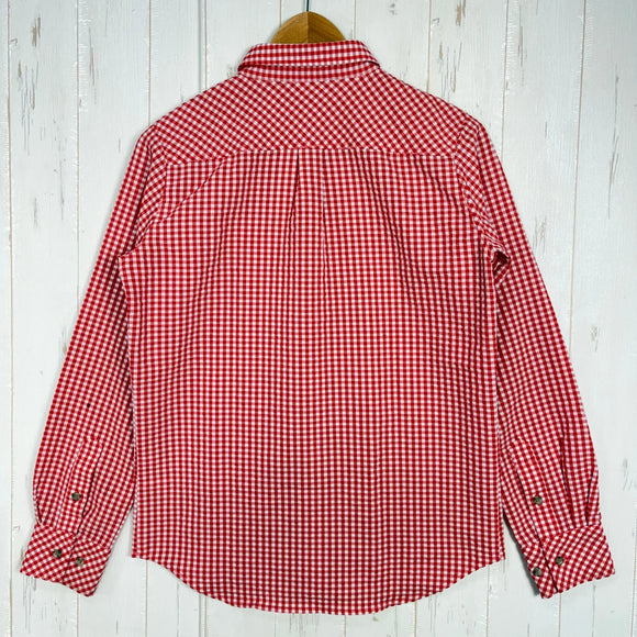 【Women's 12 レッド系】 Berghaus ( バーグハウス ) フレックス ドライ シアサッカー ロングスリーブ シャツ Flex Dry Seersucker Long Sleeve Shirt シアサッカー ポリエステル ウェア トップス インナー シャ