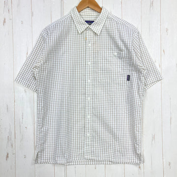 【Men's S ホワイト系】 2009 Patagonia ( パタゴニア ) ショートスリーブ パッカーウェア シャツ Short Sleeved Packerwear Shirts ELW 生産終了モデル 入手困難 ウェア トップス インナー シャツ ショート