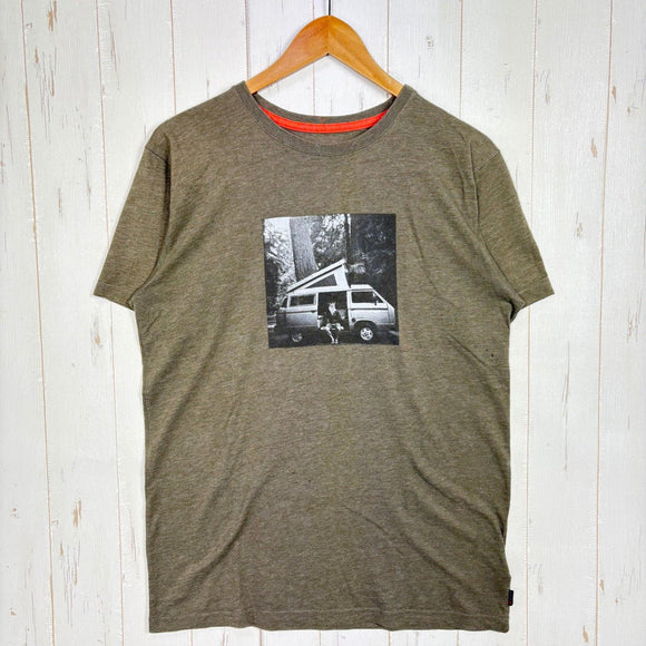 【Men's S グリーン系】 Mountain Hardwear ( マウンテンハードウェア ) コットン ショートスリーブ ティー Cotton Short Sleeve Tee			 ウェア トップス インナー シャツ ショートスリーブTシャツ クルーネック
