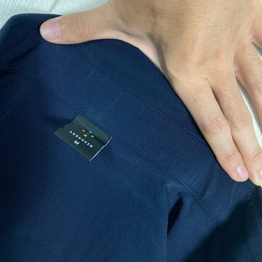 【Unisex M ネイビー系】 Shinogi By Axesquin ( 凌 By アクシーズクイン ) ヒトリシズカ ナイロン ウェア トップス インナー シャツ ロングスリーブシャツ 化繊 z00053969  化繊 ロングスリーブシャツ インナー シャツ ト