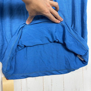 【Men's S ブルー系】 Icebreaker ( アイスブレーカー ) メンズ テックライト 2 ショートスリーブ ティー サウスアルプ M TECH LITE II SS TEE SOUTH ALP メリノウール ウェア トップス インナー シャツ ショー