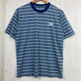 [Men's S Blue] The North Face Short Sleeve Free Run Border Crew - Polyester Wear Top Inner Shirt Sho