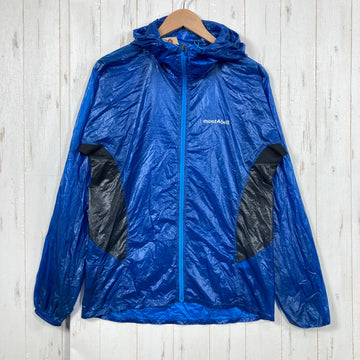 【Men's M ブルー系】 Montbell ( モンベル ) EXライト ウインド パーカ EX Light Wind Parka 7デニール ナイロン リップストップ ポケッタブル ナイロン ウェア トップス アウター ジャケット ウィンドシェル z0006
