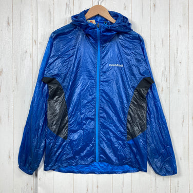 【Men's M ブルー系】 Montbell ( モンベル ) EXライト ウインド パーカ EX Light Wind Parka 7デニール ナイロン リップストップ ポケッタブル ナイロン ウェア トップス アウター ジャケット ウィンドシェル z0006