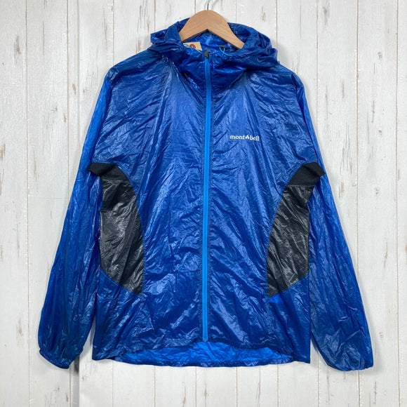 【Men's M ブルー系】 Montbell ( モンベル ) EXライト ウインド パーカ EX Light Wind Parka 7デニール ナイロン リップストップ ポケッタブル ナイロン ウェア トップス アウター ジャケット ウィンドシェル z0006