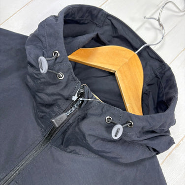 Montbell Men's Medium Black OD Parka, Nylon Windshell Jacket, z00055379.