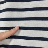 男士 ML 象牙色 Bring Basque 衬衫，裁剪缝制，米白色 x 黑色，涤纶，长袖圆领 T 恤，合成纤维，长袖，米白色 x 黑色，合成纤维，长袖