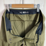 男款32码，绿色：Arcteryx Sabreo长裤，Taan Forest。已停产，难觅踪影。尼龙软壳长裤。z00053913，Taan Forest。