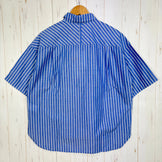[Women's L Blue] Nanga Spring Stripe Shirt N2501-1J508B BLU z00058261 BLU Cotton Short-Sleeve Shirt Inner Shirt Tops Apparel