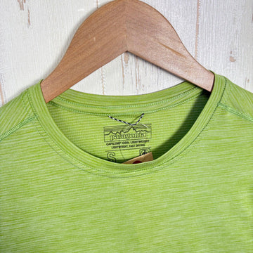 【Men's S グリーン系】 2020 Patagonia ( パタゴニア ) キャプリーン クール ライトウェイト シャツ Capilene Cool Lightweight Shirt SPYG ポリエステル ウェア トップス インナー シャツ ショートスリー - 0