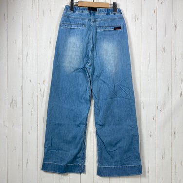 【Women's XS ブルー系】 Gramicci ( グラミチ ) デニム ファイブ ポケット ワイド パンツ Denim Five Pocket Wide Pants コットン ウェア ボトムス ロングパンツ コットン z00060523  コットン ロングパンツ
