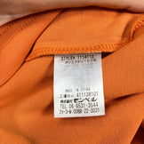 Men's Large Orange Montbell WIC Long Sleeve T-Shirt, Polyester, Crew Neck, Synthetic, Top, Undershirt, z00053643