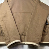 Men's Small Beige Ridge Mountain Gear Power Stretch Pull Hoodie, Desert Dune, Polyester, Top, Undershirt, Hoodie