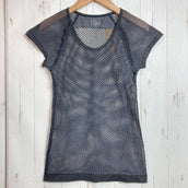 【女士S 黑色系】Millet (觅乐) DRYNAMIC MESH 短袖上衣 DRYNAMIC MESH SHORT SLEEVE 聚丙烯 服装 上衣 内搭 衬衫 短袖T恤 圆领 化纤 z000