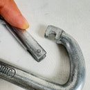 【OneSize シルバー系】 SMC ( Seattle Manufacturing Corporation ) ヴィンテージ D型 カラビナ Vintage D Carabiner ストレートゲート ロッククライミングギア z00061776  ロッククライミン-3