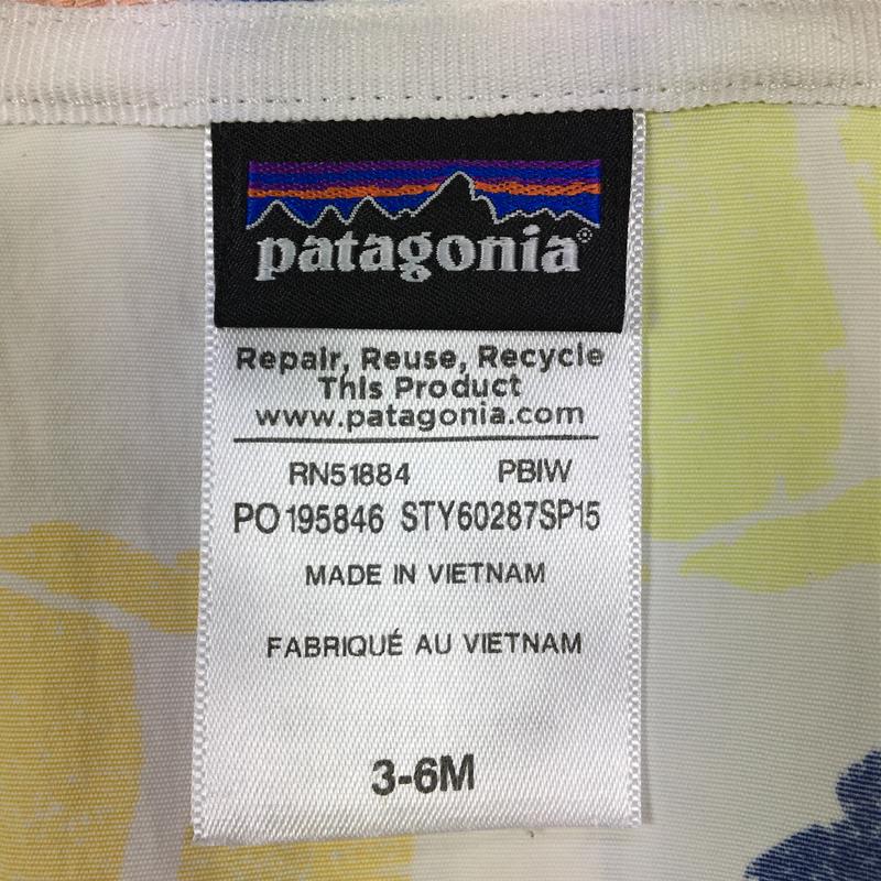 [Boys 6M White] Patagonia Baby Baggies Jacket 60287 International Boys Windshell Outer Jacket Tops Wear