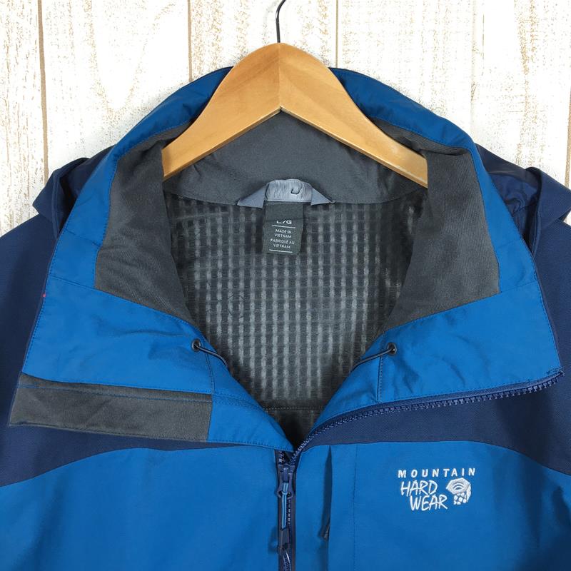 【Men's L ブルー系】 Mountain Hardwear ( マウンテンハードウェア ) エクスポージャー ジャケット Exposure Jacket ドライq ハードシェル フーディ OM0152 Men's  ハードシェル アウター ジャケット トップ