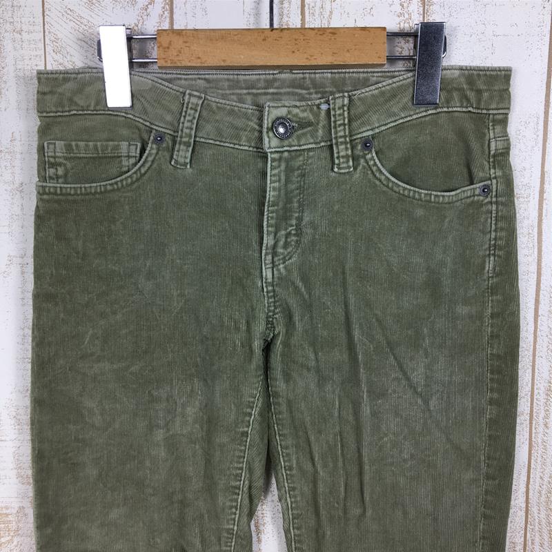 [Women's 26 Green] Patagonia Fitted Corduroy Pants 55055 International Women's FTGN Cotton Long Pants Bottoms Wear