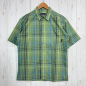 【Men's S グリーン系】 2009 Patagonia ( パタゴニア ) ショートスリーブ パッカーウェア シャツ Short Sleeved Packerwear Shirts CYU 生産終了モデル 入手困難 ウェア トップス インナー シャツ ショート
