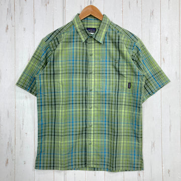 【Men's S グリーン系】 2009 Patagonia ( パタゴニア ) ショートスリーブ パッカーウェア シャツ Short Sleeved Packerwear Shirts CYU 生産終了モデル 入手困難 ウェア トップス インナー シャツ ショート
