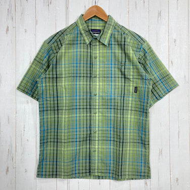 【Men's S グリーン系】 2009 Patagonia ( パタゴニア ) ショートスリーブ パッカーウェア シャツ Short Sleeved Packerwear Shirts CYU 生産終了モデル 入手困難 ウェア トップス インナー シャツ ショート