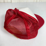 [One Size Red] 2015 Black Diamond Flat Bill Trucker Hat with Torch. Discontinued Model, Hard to Find. Organic Cotton. Apparel. Accessories. Headwear.