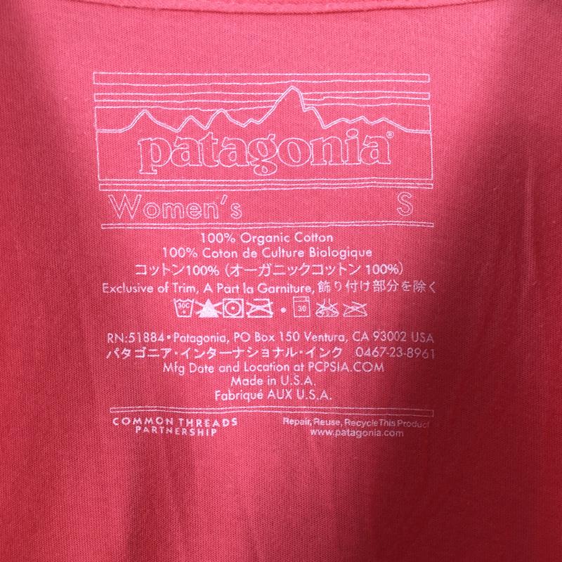 【Women's S ピンク系】 Patagonia ( パタゴニア ) ウィメンズ Live Simply ティピー オーガニックコットン Tシャツ International Women's  コットン ショートスリーブTシャツ クルーネック インナー シャツ ト