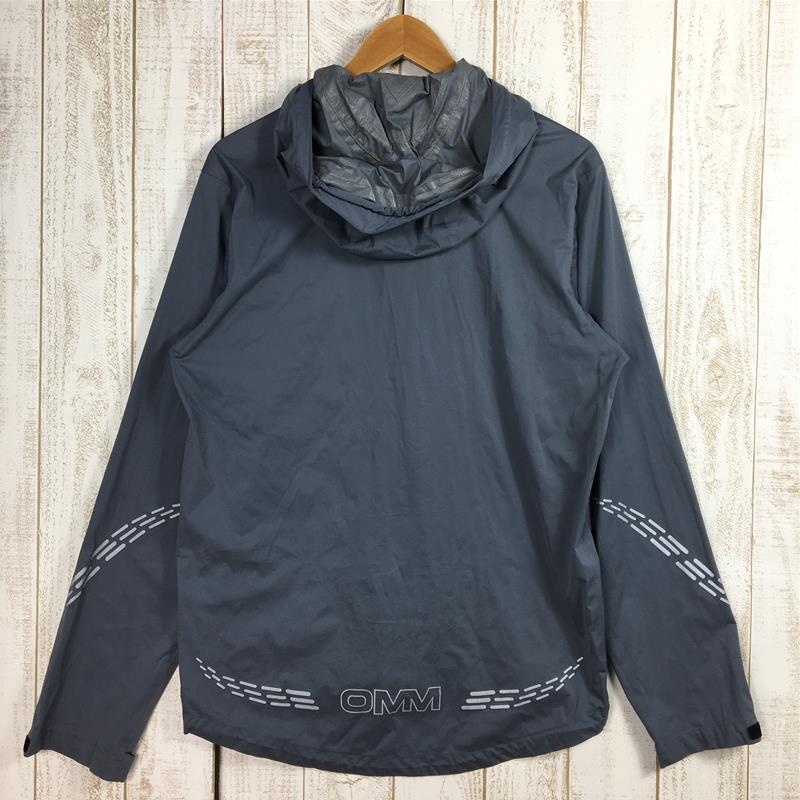 [男式 M 灰色] Omm Kamleika Race Jacket 2 Kamleika Race Jacket Ii 弹力雨壳连帽衣 国际男士雨壳外套上衣