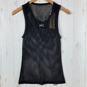 【Men's S/M ブラック系】 Millet ( ミレー ) ドライナミック メッシュ ノースリーブ クルー DRYNAMIC MESH NS CREW ポリプロピレン ウェア トップス インナー シャツ タンクトップ ノースリーブシャツ z00059368  タン