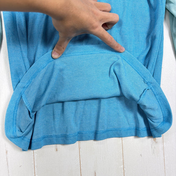 【Women's M ブルー系】 2012 Patagonia ( パタゴニア ) キャプリーン 2 ライトウェイト ジップネック Capilene 2 Lightweight Zip-Neck 吸汗速乾 ハーフジップ ポリエステル ウェア トップス インナー シャツ