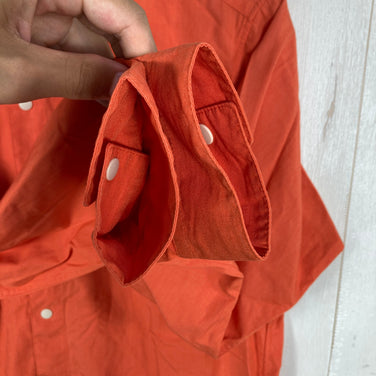 【Unisex M オレンジ系】 Yamatomichi ( 山と道 ) バンブー シャツ Bamboo Shirt バンブーポリエステル 日本製 レーヨン ウェア トップス インナー シャツ ロングスリーブシャツ  z00061016   ロングスリーブシャツ イン