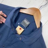 【Men's S ネイビー系】 Jackwolfskin ( ジャックウルフスキン ) QMC ライト シャツ QMC Light Shirt ナイロン ウェア トップス インナー シャツ ロングスリーブシャツ 化繊 z00060300  化繊 ロングスリーブシャツ