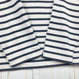 男士 ML 象牙色 Bring Basque 衬衫，裁剪缝制，米白色 x 黑色，涤纶，长袖圆领 T 恤，合成纤维，长袖，米白色 x 黑色，合成纤维，长袖