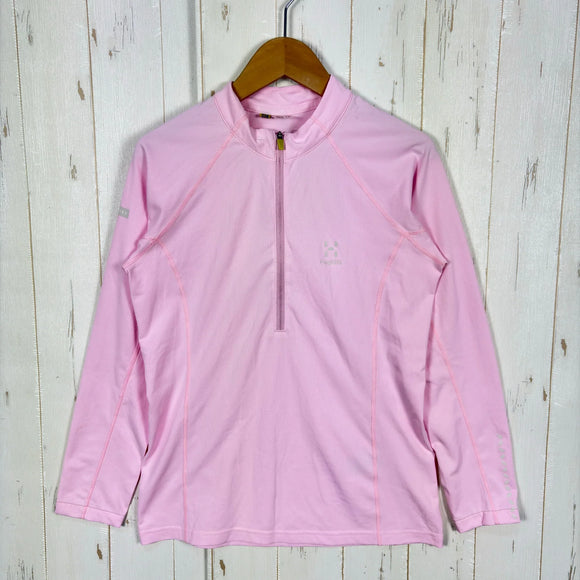 【Women's XS ピンク系】 Haglofs ( ホグロフス ) リム テンポ トレイル ハーフジップ L.I.M Tempo Trail Halfzip ポリエステル ウェア トップス インナー シャツ ロングスリーブシャツ 化繊 z00055664  化繊 ロ