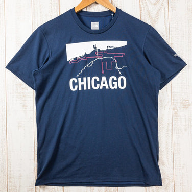 【Men's M ネイビー系】 The North Face ( ザ・ノースフェイス ) シカゴ プリントt Chicago Printt Tシャツ 速乾 NT81382 Men's 化繊 ショートスリーブTシャツ クルーネック インナー シャツ トップス ウェア - 【公式】2ndGEAR（セカンドギア）Webショップ【登山用品・アウトドア用品専門 買取販売店】
