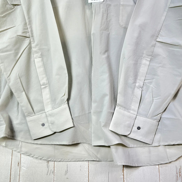 【Unisex L アイボリー系】 Paper Sky Wear ( ペーパースカイ ウェア ) ウィンドビッグシャツ WIND BIG SHIRT ECRU ナイロン ウェア トップス インナー シャツ ロングスリーブシャツ 化繊 z00053708 ECRU 化繊