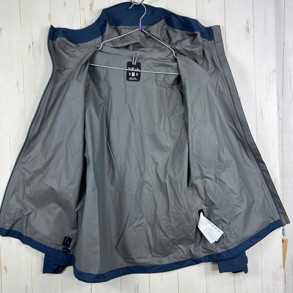【Women's L ブルー系】 Rab ( ラブ ) ダウンポア ライト ジャケット ウィメンズ Downpour Light Jacket Wmns QWG-91 TEMPEST BLUE z00056117 TEMPEST BLUE レインシェル アウター ジャ