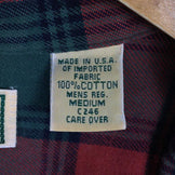 【Men's M レッド系】 Llbean ( エルエルビーン ) ロングスリーブ コットン プレイド シャツ Long Sleeve Cotton Plaid Shirt アメリカ製 入手困難 International Men's コットン ロングスリーブシ - 【公式】2ndGEAR（セカンドギア）Webショップ【登山用品・アウトドア用品専門 買取販売店】